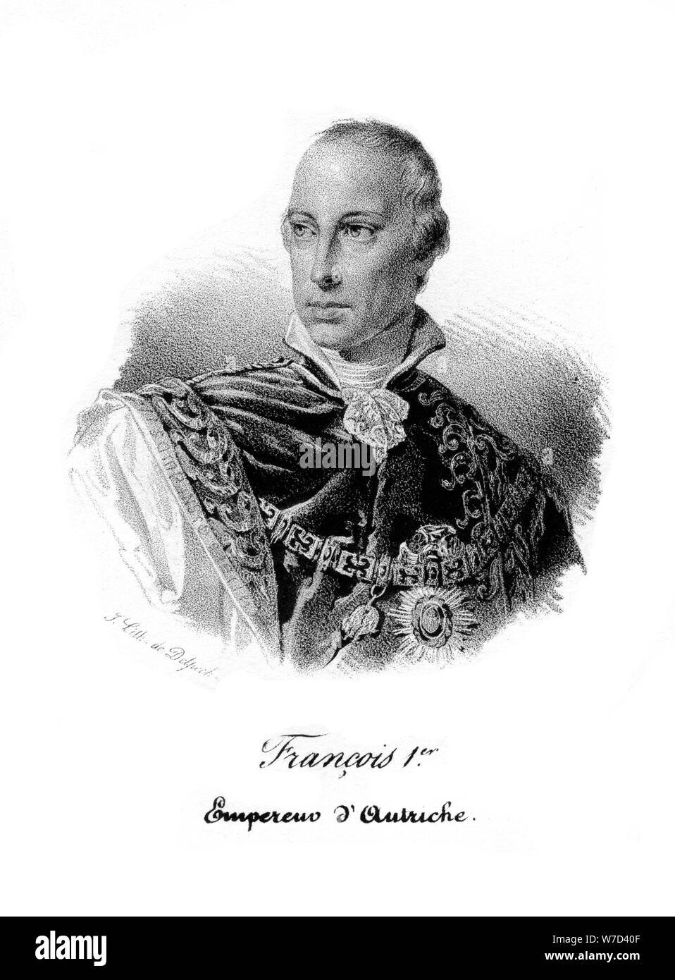 Kaiser Franz I. von Österreich, (19. Jahrhundert). Artist: Unbekannt Stockfoto