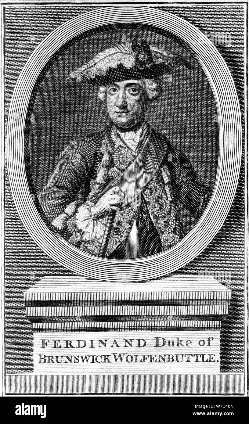 Ferdinand, Herzog von Braunschweig, (19. Jahrhundert). Schöpfer: Unbekannt. Stockfoto