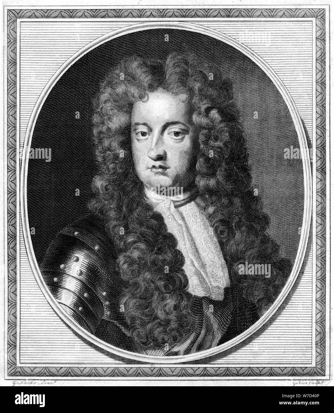 George, Prinz von Dänemark, (18. Jahrhundert). Artist: John goldar Stockfoto