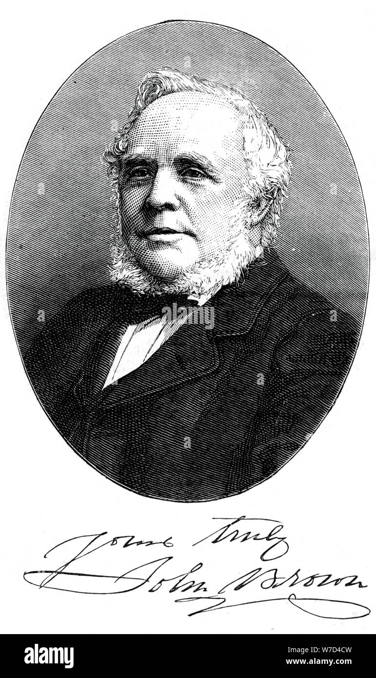 Sir John Brown, britischer Industrieller, c 1880. Artist: Unbekannt Stockfoto