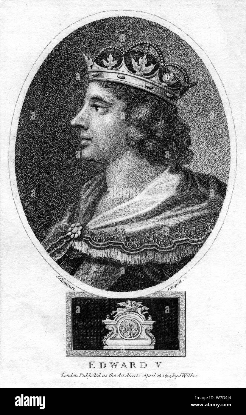 König Edward V. von England, (1804). Artist: J Chapman Stockfoto