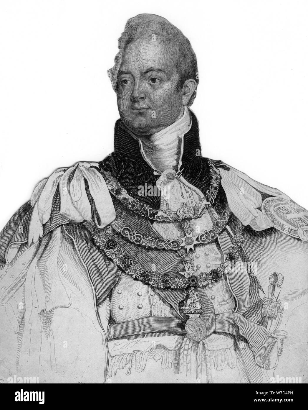 Wilhelm IV. von Großbritannien, 19. Artist: Unbekannt Stockfoto