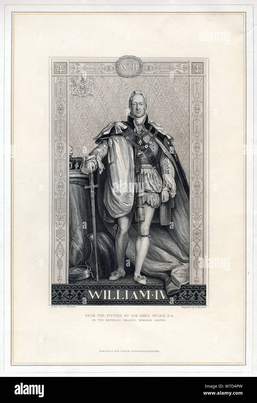 Wilhelm IV. von Großbritannien, 19. Artist: Krausse Stockfoto
