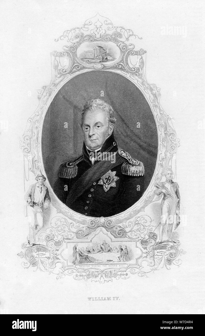 Wilhelm IV. von Großbritannien, 19. Artist: Unbekannt Stockfoto
