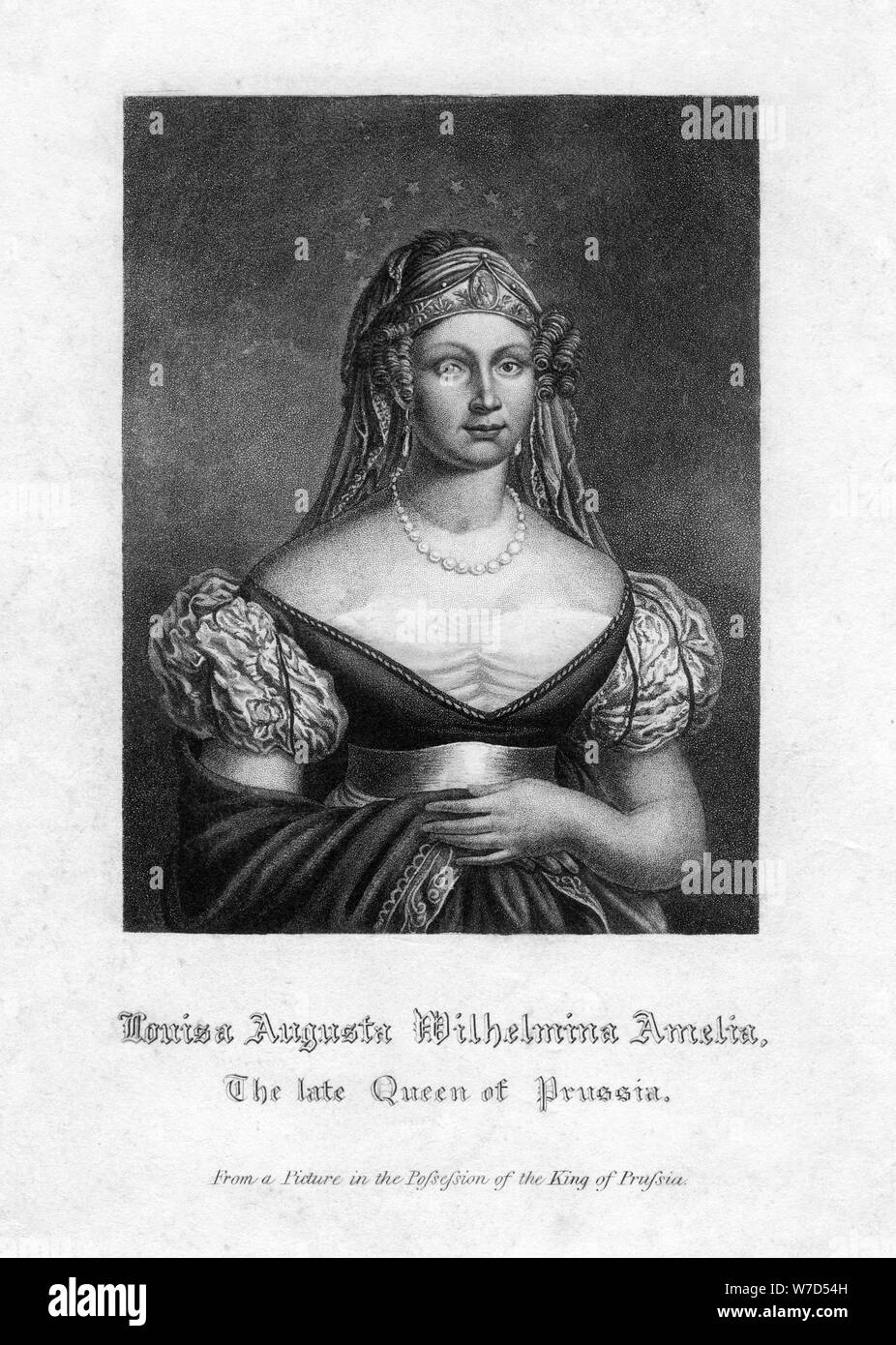 Louise Augusta Wilhelmine Amalie, Königin von Preußen. Artist: Unbekannt Stockfoto