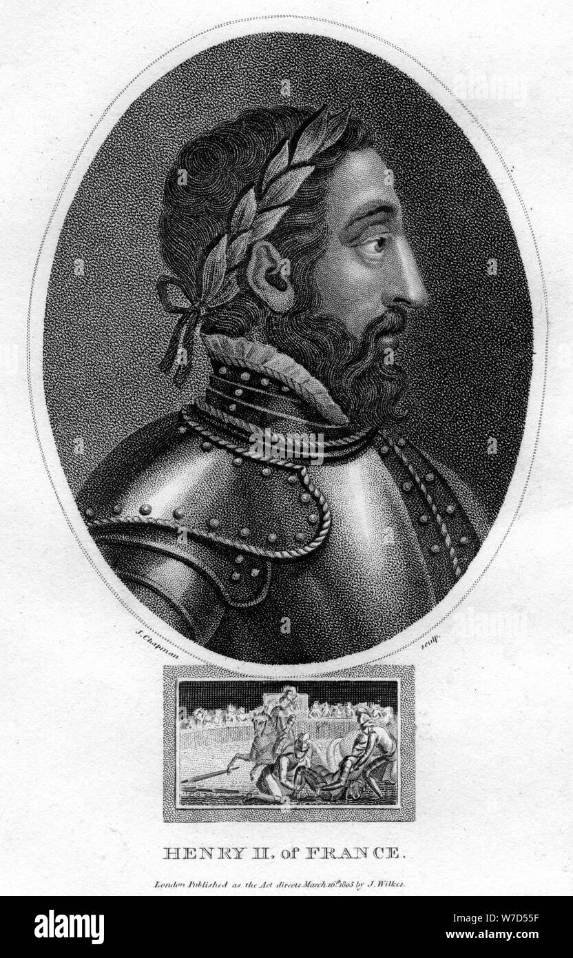 Heinrich II., König von Frankreich, (1805). Artist: J Chapman Stockfoto