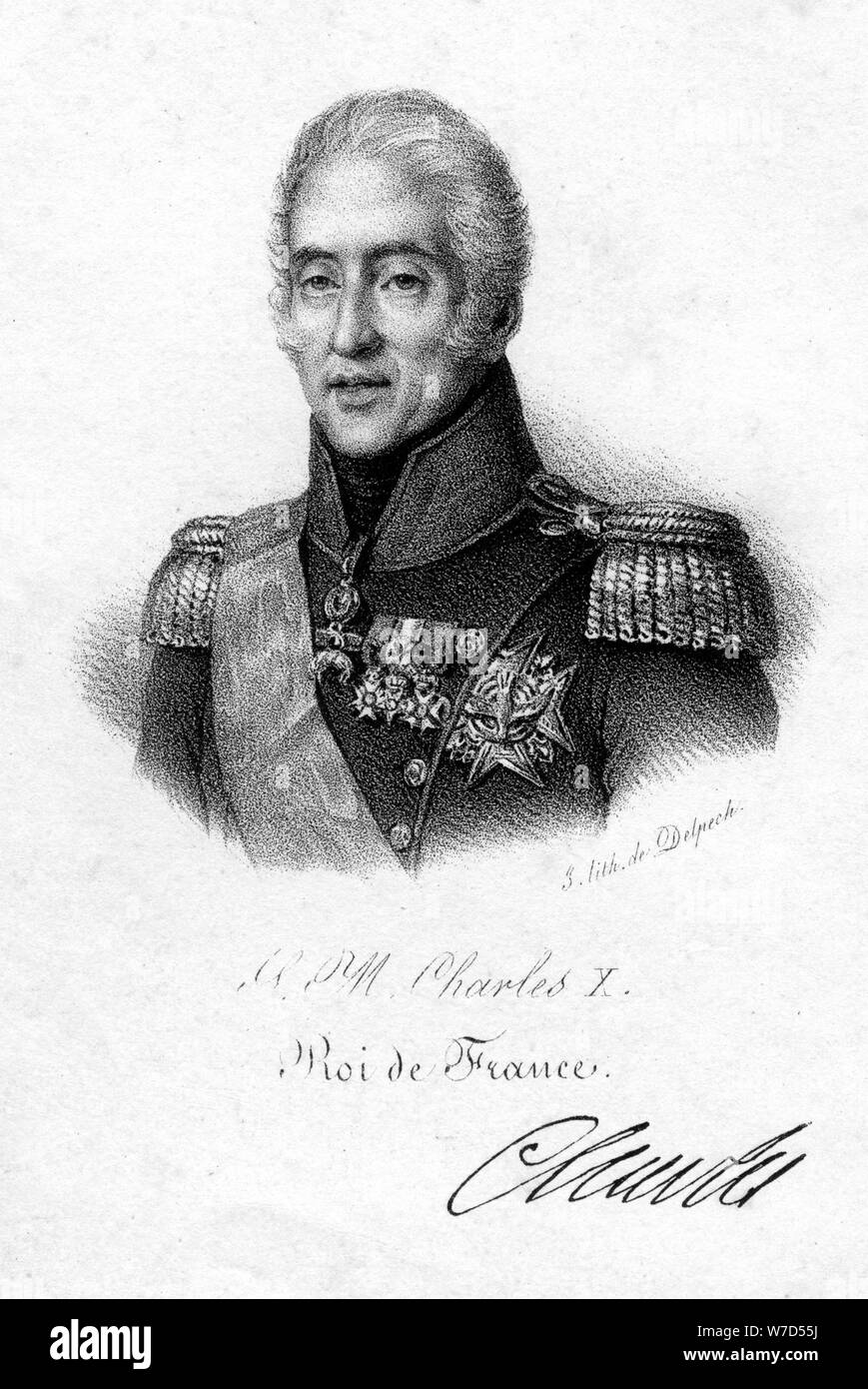 Karl X., König von Frankreich, 19. Artist: Delpech Stockfoto