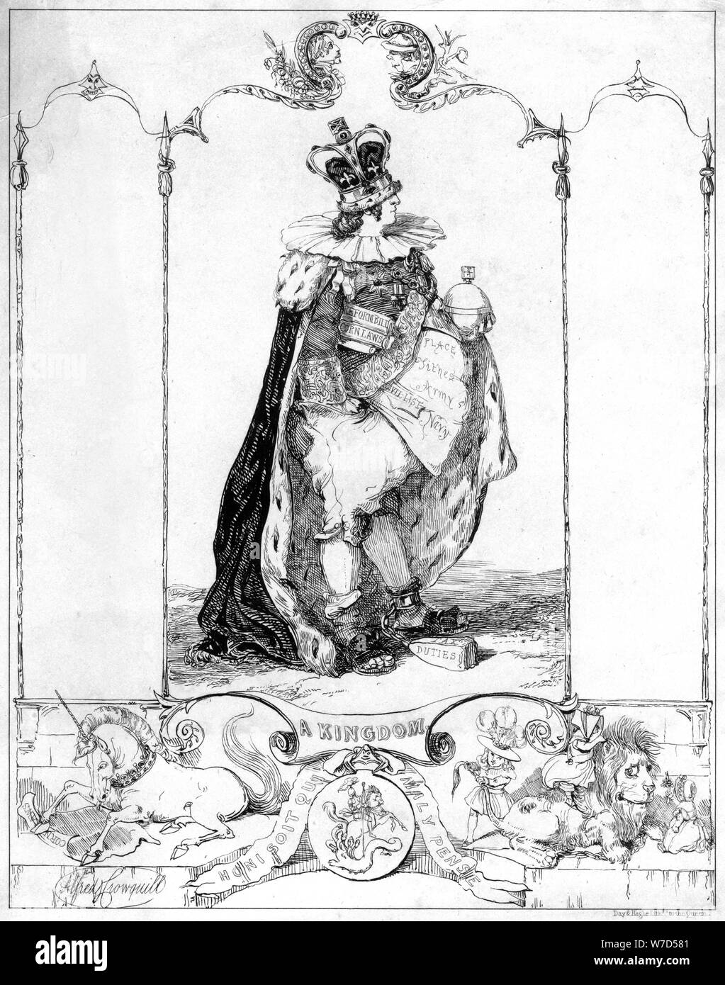 "Ein Königreich", aus dem 19. Jahrhundert. Artist: Alfred Crowquill Stockfoto