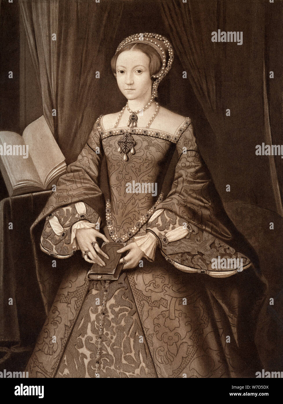 Prinzessin Elizabeth, später Königin', c 1547 (1902). Artist: Unbekannt Stockfoto