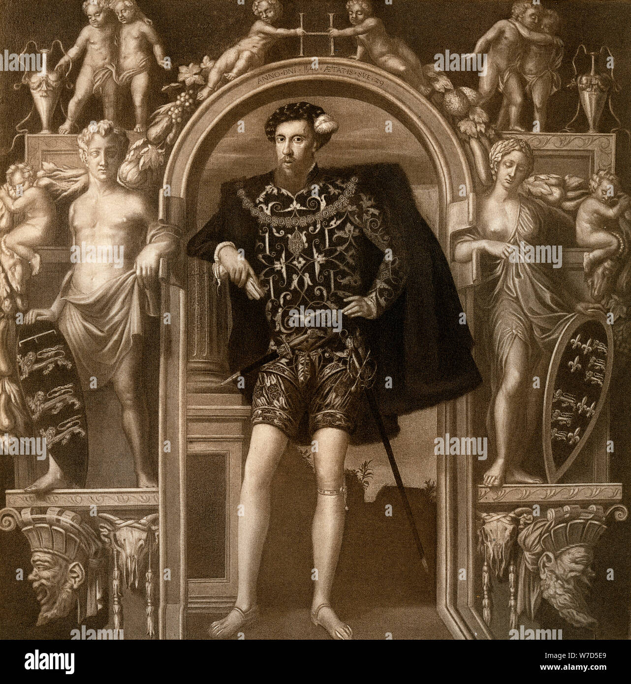 "Henry Howard, Earl of Surrey", 1546, (1902). Artist: Guillim Devis Stockfoto