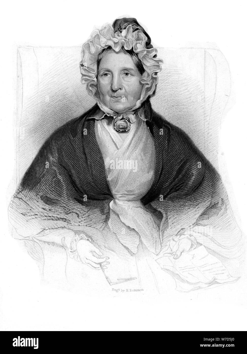 Frau Dunlop der Dunlop, Patron von Robbie Burns. Artist: H Robinson Stockfoto