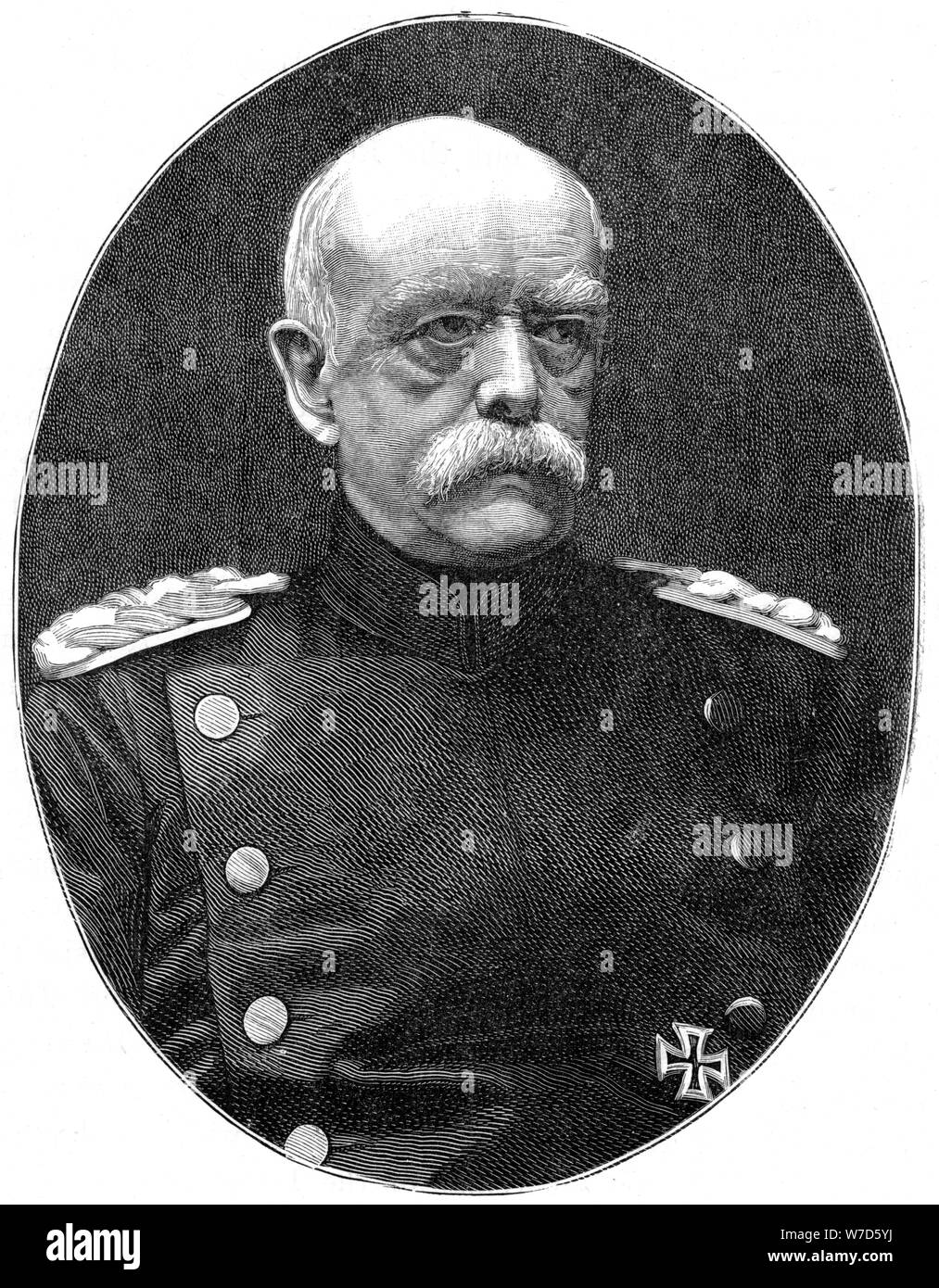 Otto von Bismarck, deutscher Staatsmann, aus dem 19. Jahrhundert (1900). Artist: Löscher und Petsch Stockfoto