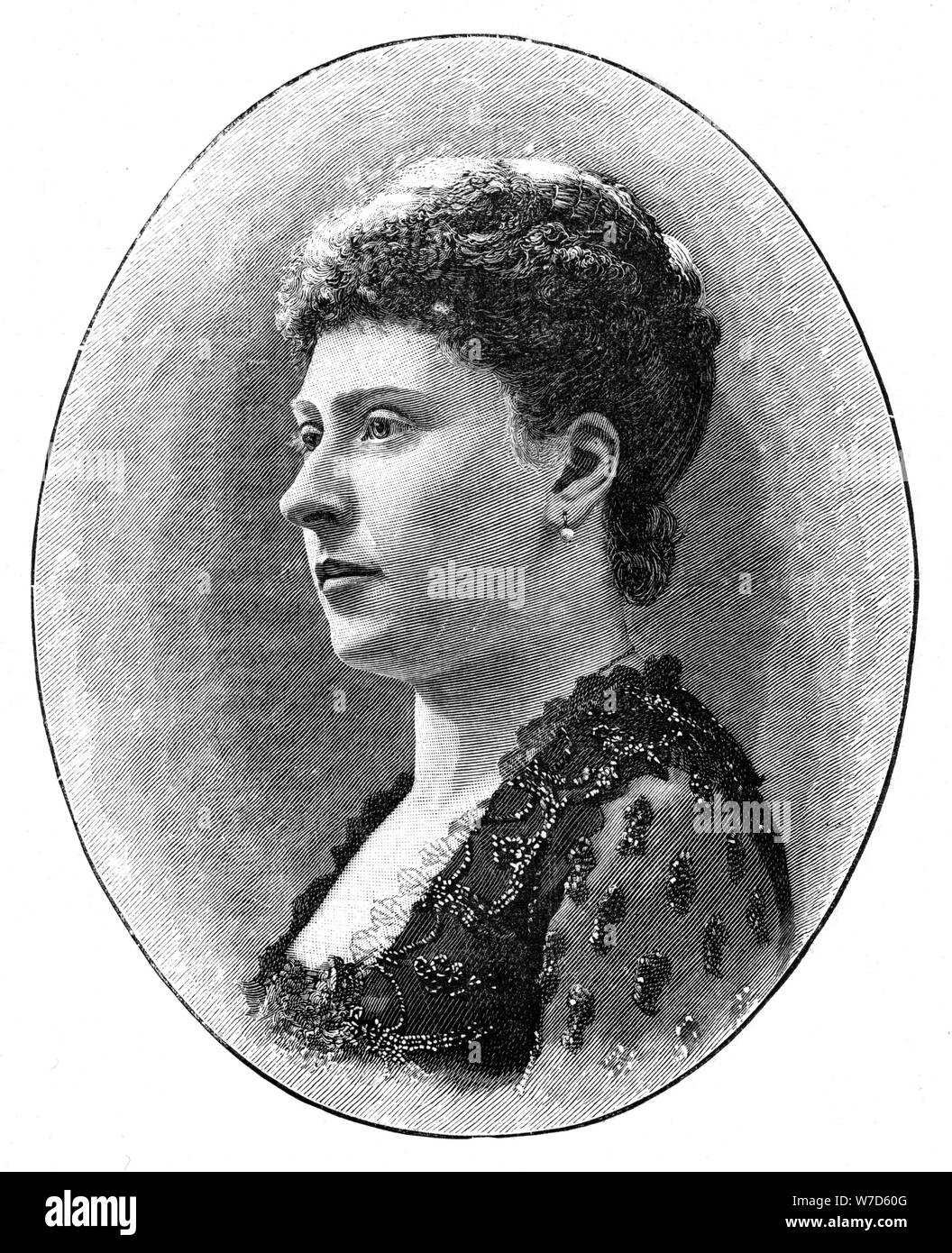 Prinzessin Beatrice, jüngste Tochter von Königin Victoria, 1900 Künstler: Hughes & Mullins Stockfoto