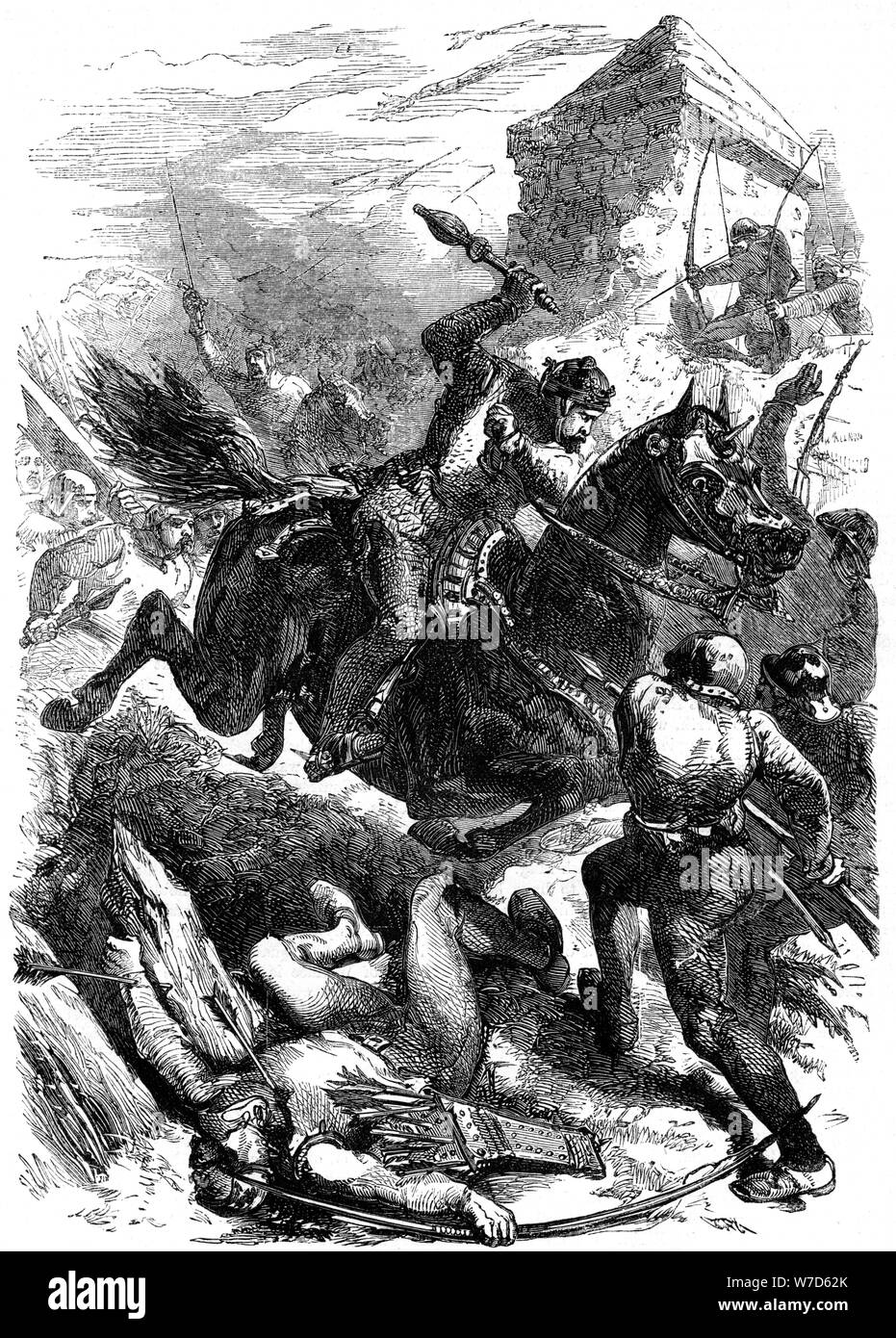 König Edward I. von England an Berwick, 1296. Artist: Unbekannt Stockfoto