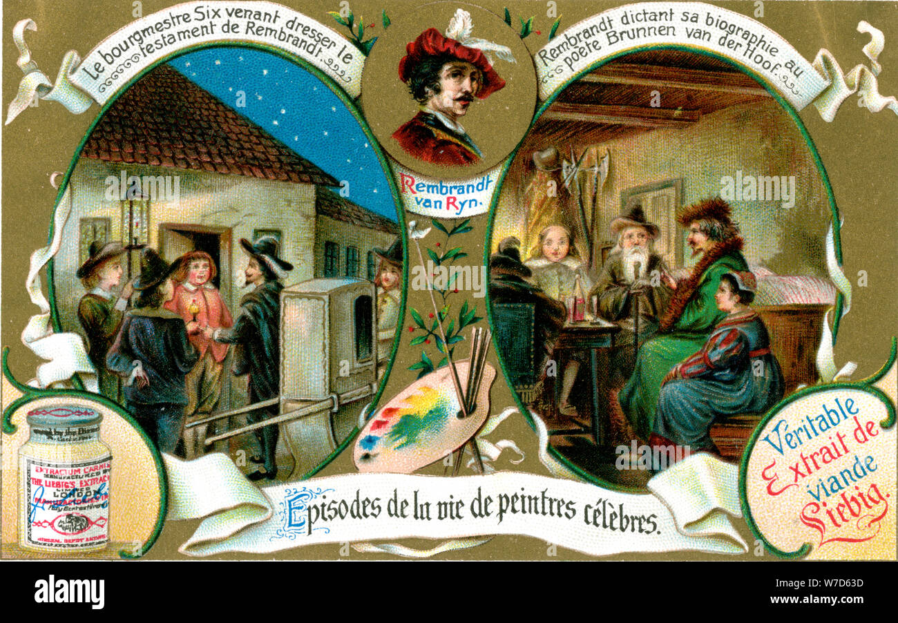 Episoden aus dem Leben des berühmten Maler: Rembrandt, (c 1900). Artist: Unbekannt Stockfoto