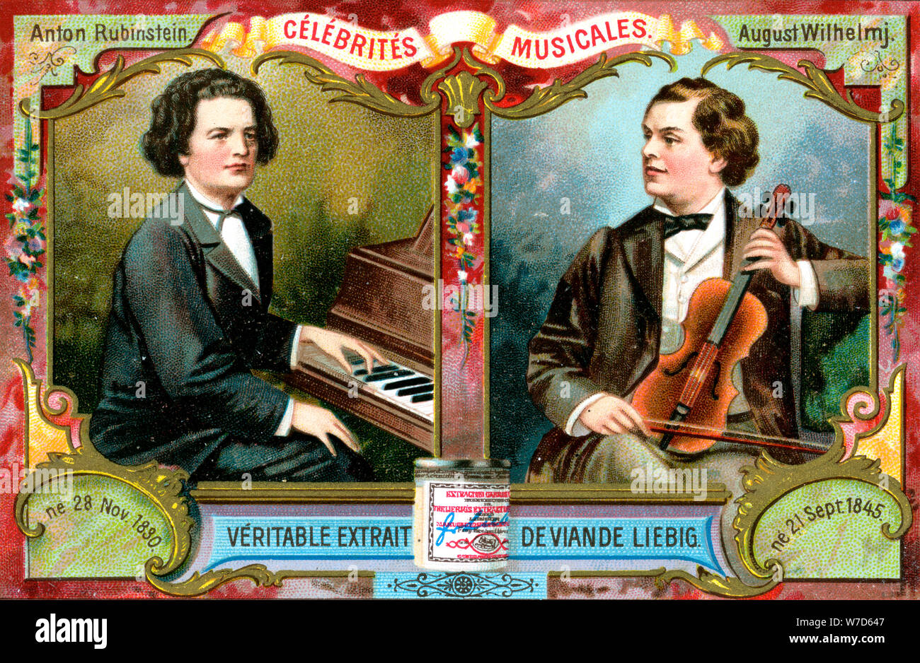 Anton Rubinstein und August Wilhelmj, c 1900. Artist: Unbekannt Stockfoto
