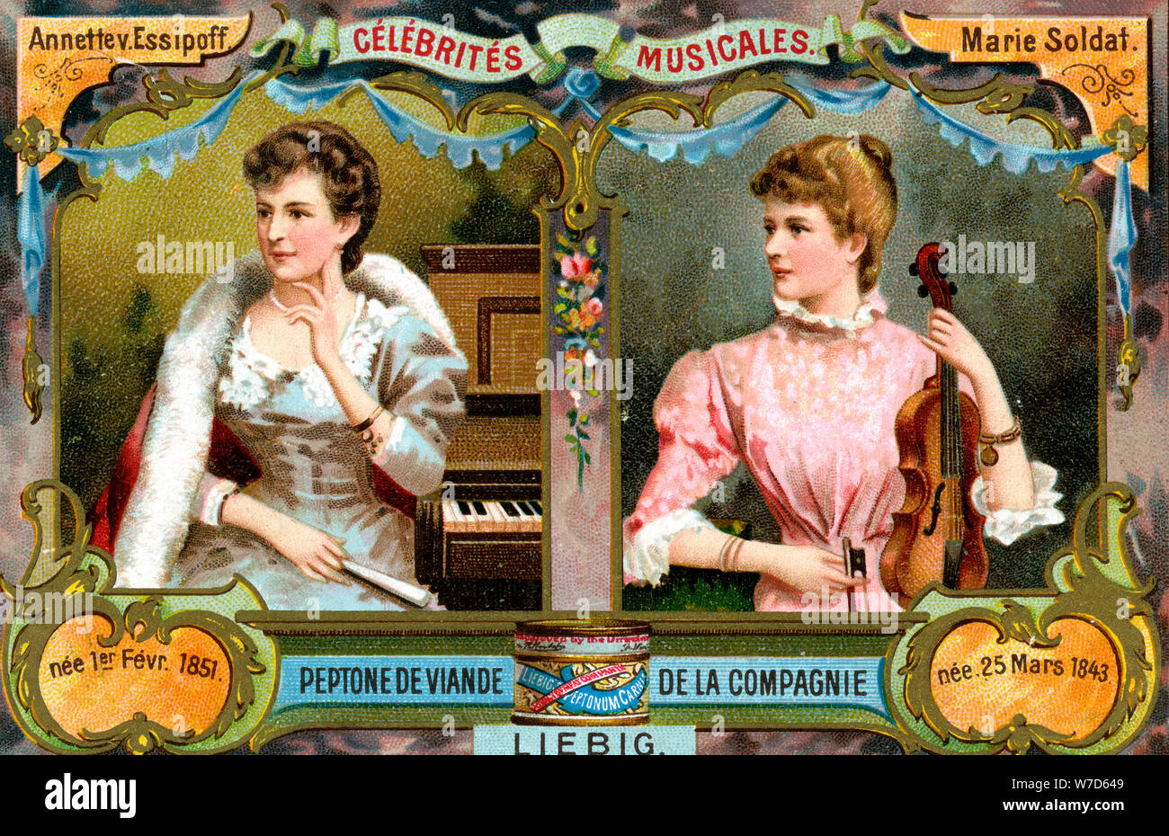 Annette-von-Essipoff und Marie Soldat, c 1900. Artist: Unbekannt Stockfoto