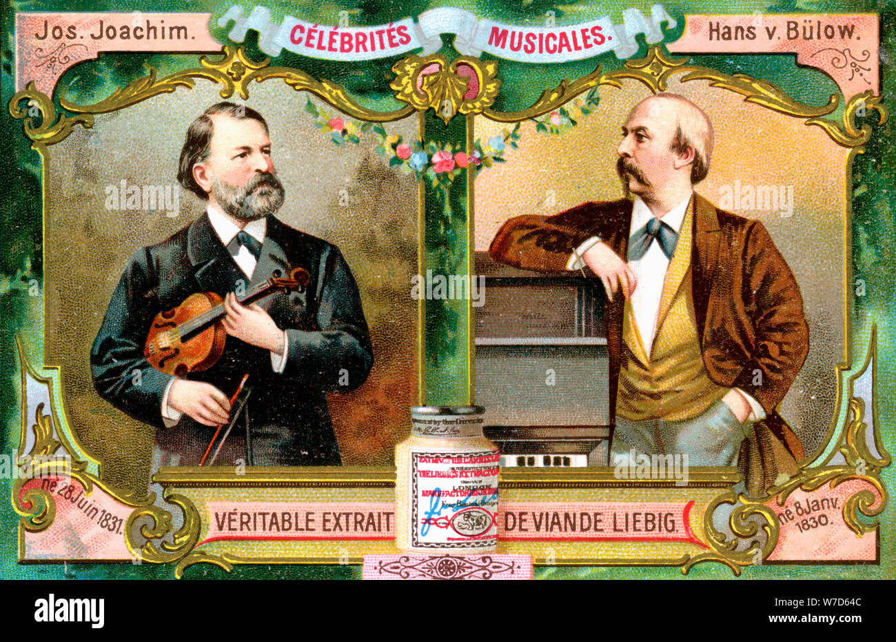 Joseph Joachim und Hans von Bülow, c 1900. Artist: Unbekannt Stockfoto