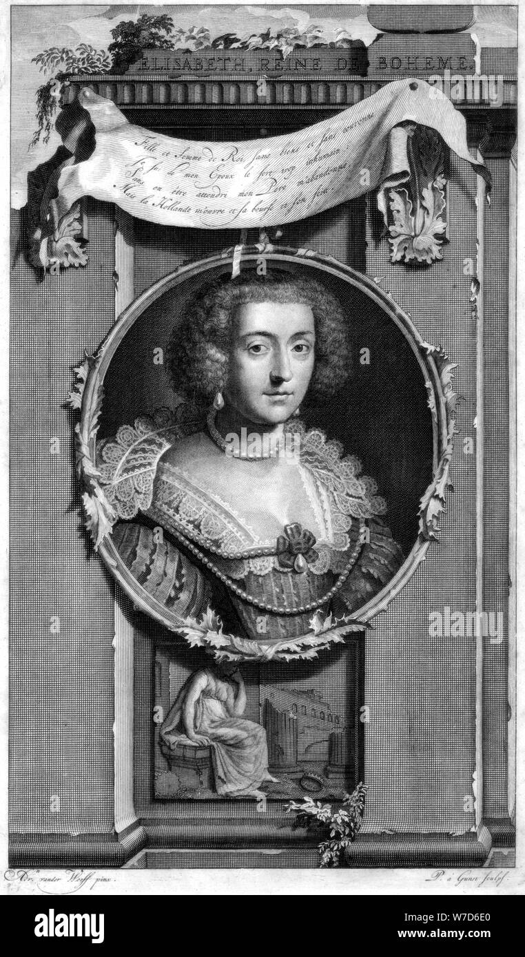 Elisabeth von Böhmen, c 1697. Schöpfer: Pieter Stevens van Gunst. Stockfoto