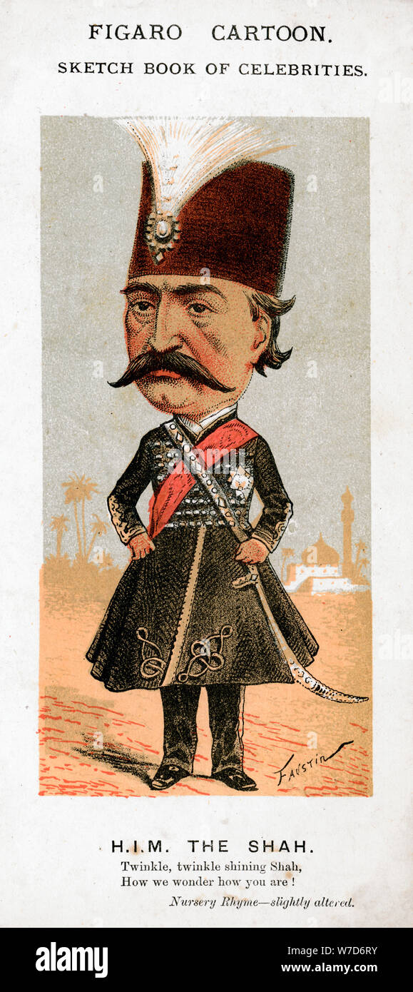 Der Schah von Persien, 19. Jahrhundert. Artist: Faustin Stockfoto