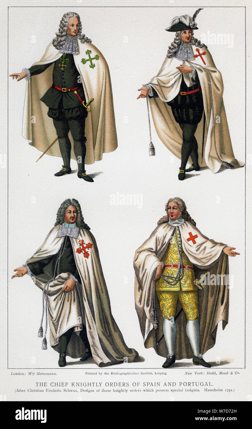 Der Chief Ritterorden von Spanien und Portugal, c 1930. Artist: Unbekannt Stockfoto