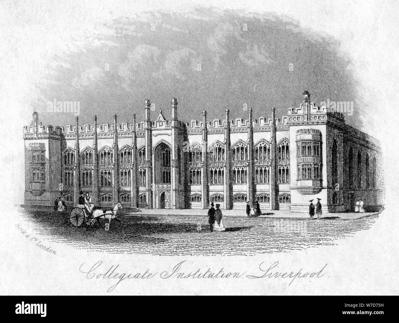 Collegiate Institution, Liverpool, c 1870. Artist: Unbekannt Stockfoto