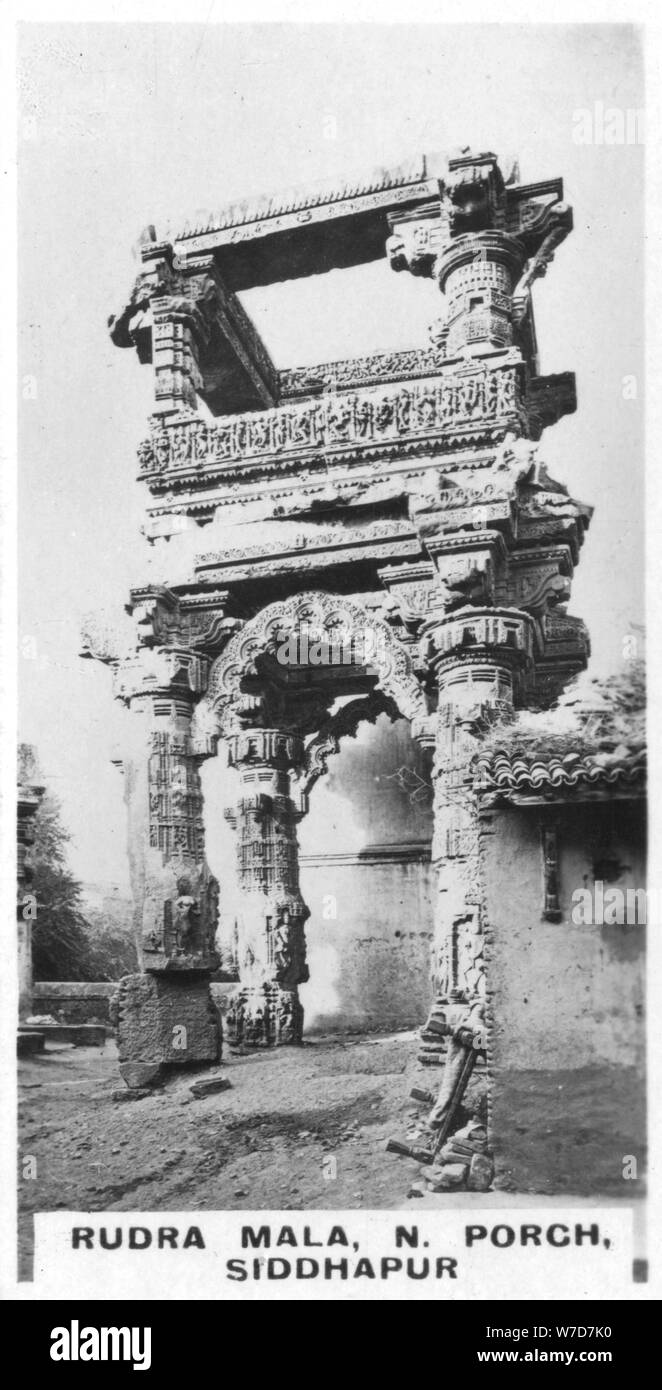 Rudra Mala,Veranda, Siddhapur, Indien, c 1925. Artist: Unbekannt Stockfoto
