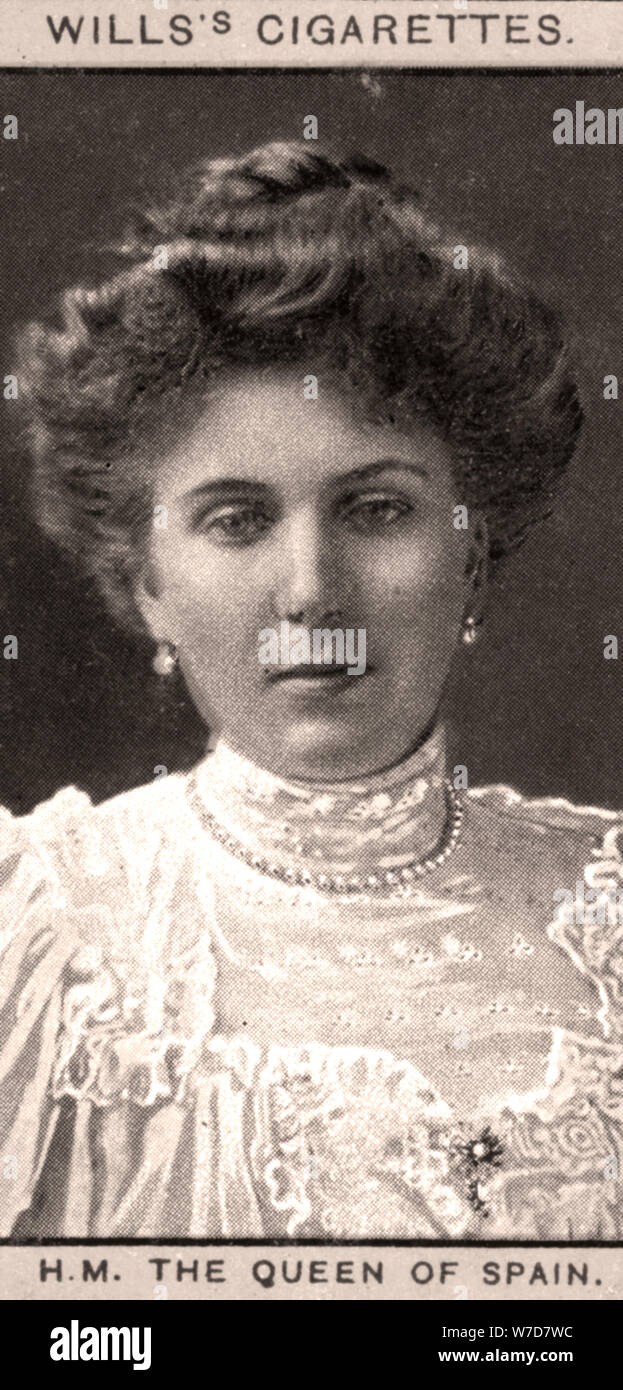 H.M der Königin von Spanien, 1908 Künstler: WD & HO Will Stockfoto