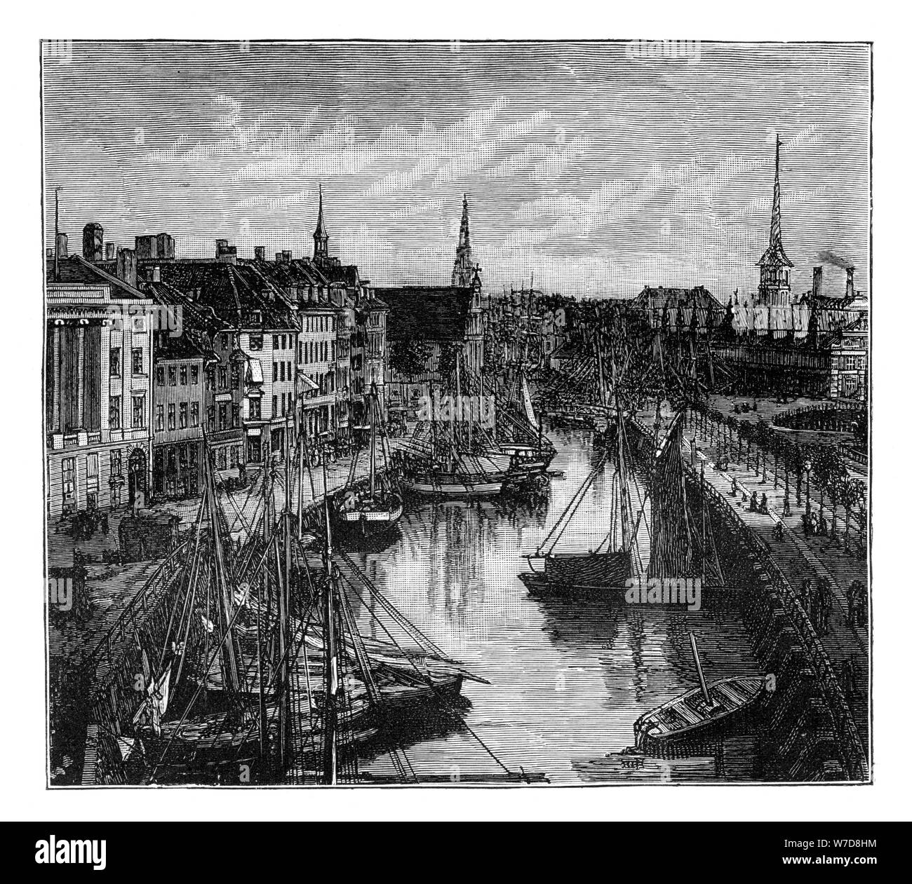 Der Hafen, Kopenhagen, Dänemark. Artist: Unbekannt Stockfoto