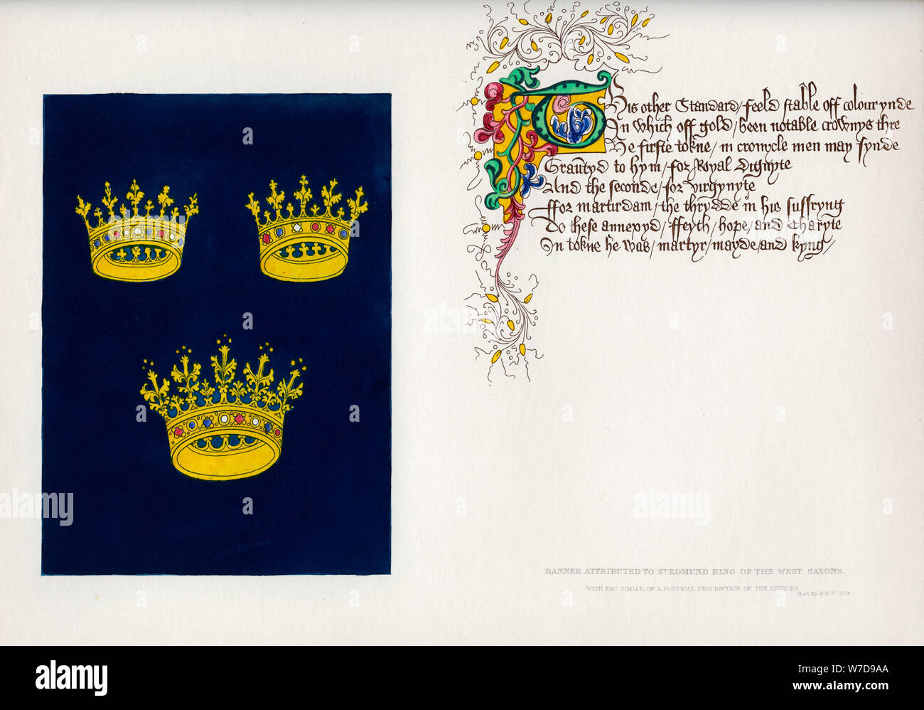 Banner und Gedicht, c 15. Jahrhundert (1840). Artist Unbekannt