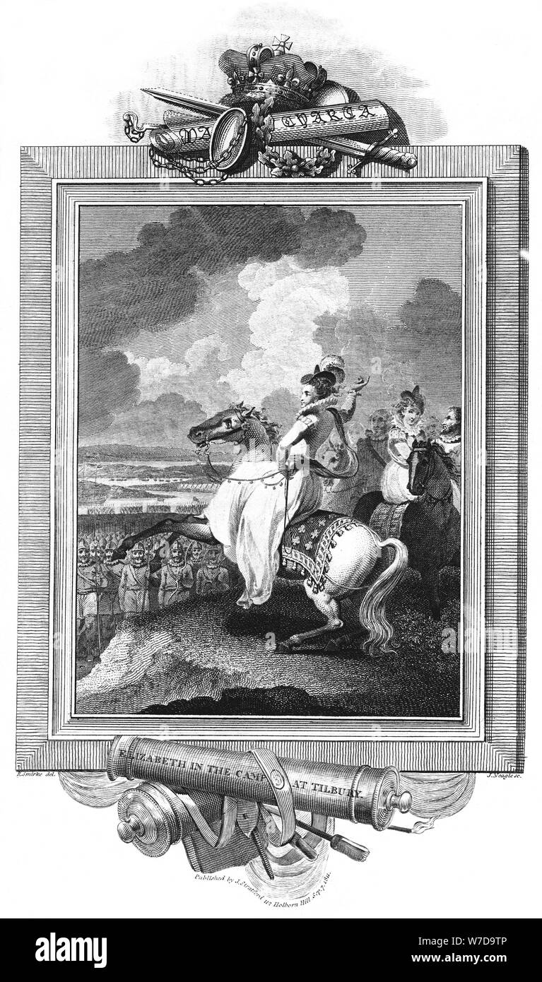 Elisabeth im Camp in Tilbury, 1811. Artist: J Rogers Stockfoto