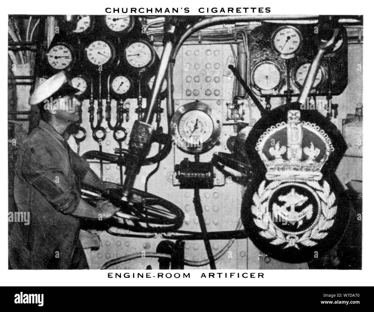 Engine-Room Handwerksmann, 1937. Artist: WA&AC Churchman Stockfoto