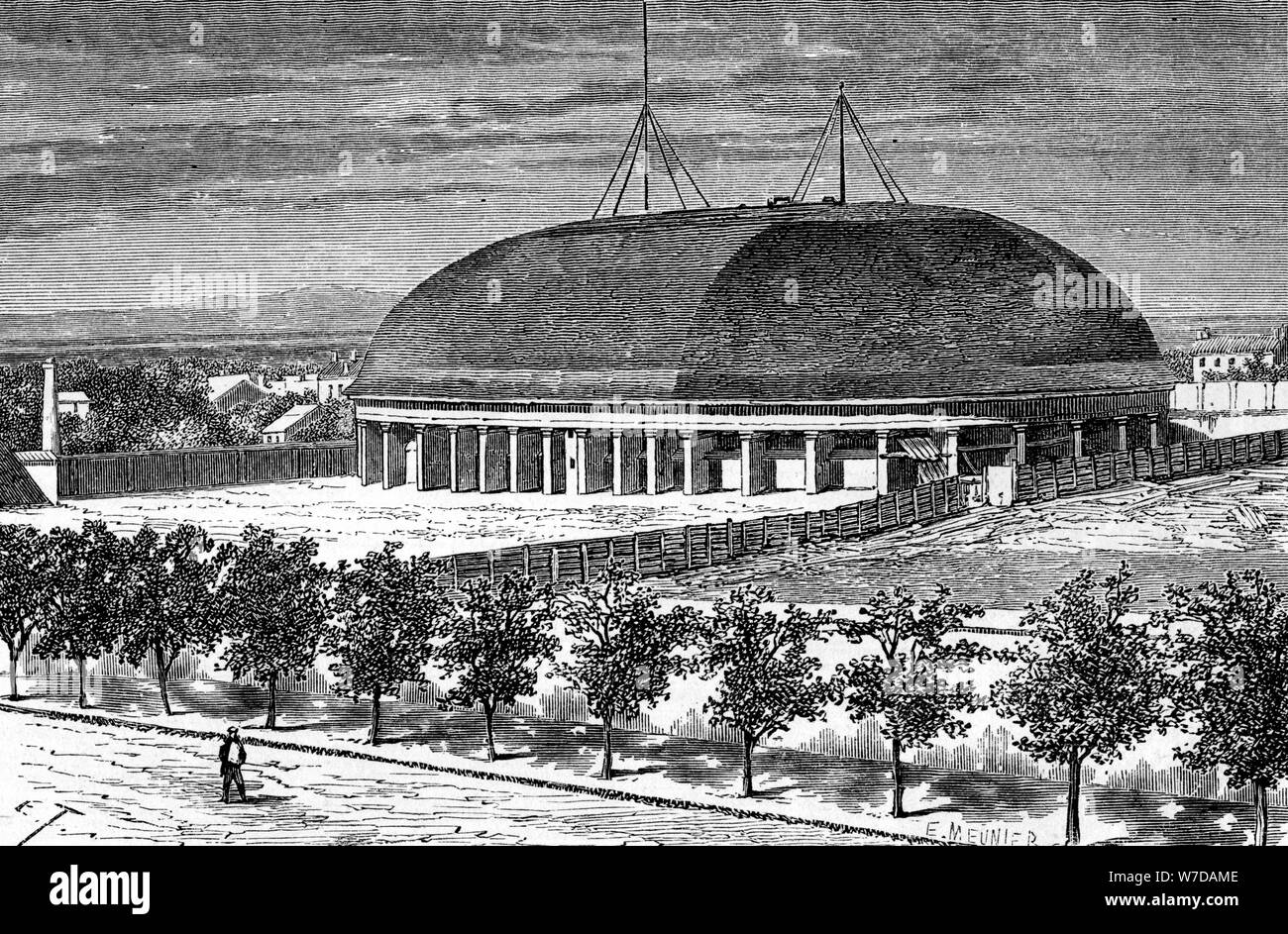 Wohnung des Grand Tempel der Mormonen, USA, 19. Artist: E Therond Stockfoto