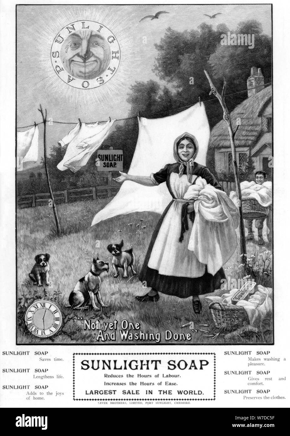 Werbung für'S unlight Soap', 1902. Artist: Unbekannt Stockfoto