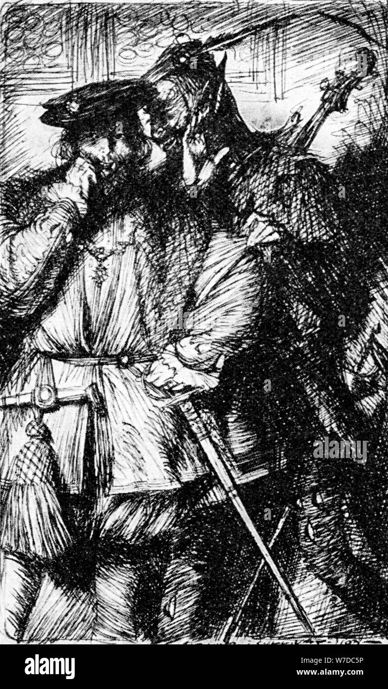 Bin ephistopheles und Faust", 1923. Artist: Edmund Joseph Sullivan Stockfoto Bin ephistopheles und Faust", 1923. Artist: Edmund Joseph Sullivan Stockfoto