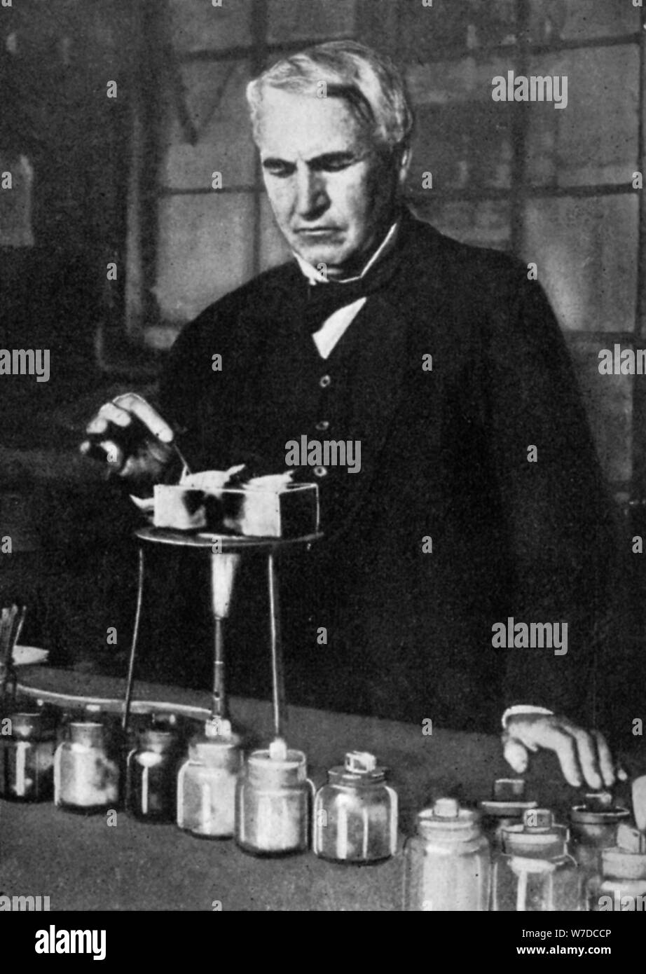 Thomas Alva Edison, amerikanischer Erfinder und Geschäftsmann, 1926. Artist: Unbekannt Stockfoto