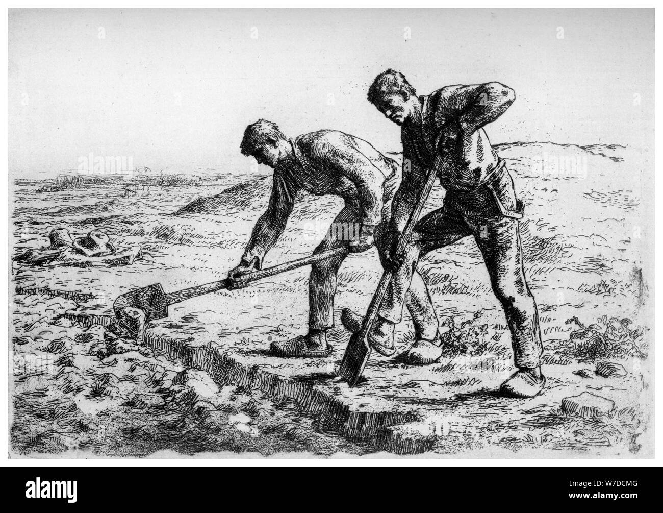 'Diggers', c 1835-1875 (1924). Artist: Jean Francois Millet Stockfoto