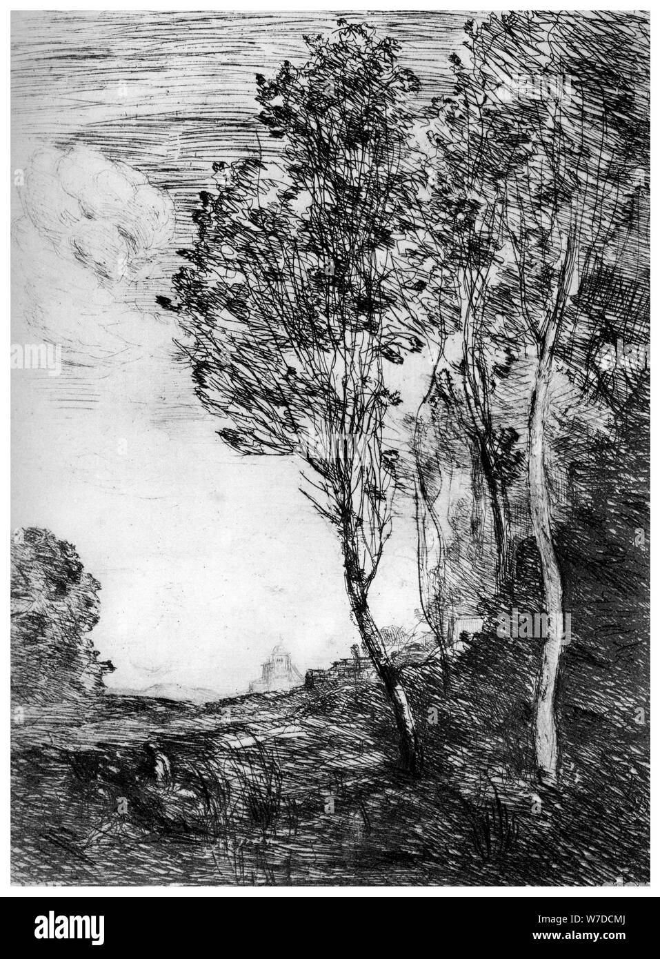 Die Ouvenir d'Italie', c 1815-1865, (1924). Künstler: Jean-Baptiste-Camille Corot Stockfoto