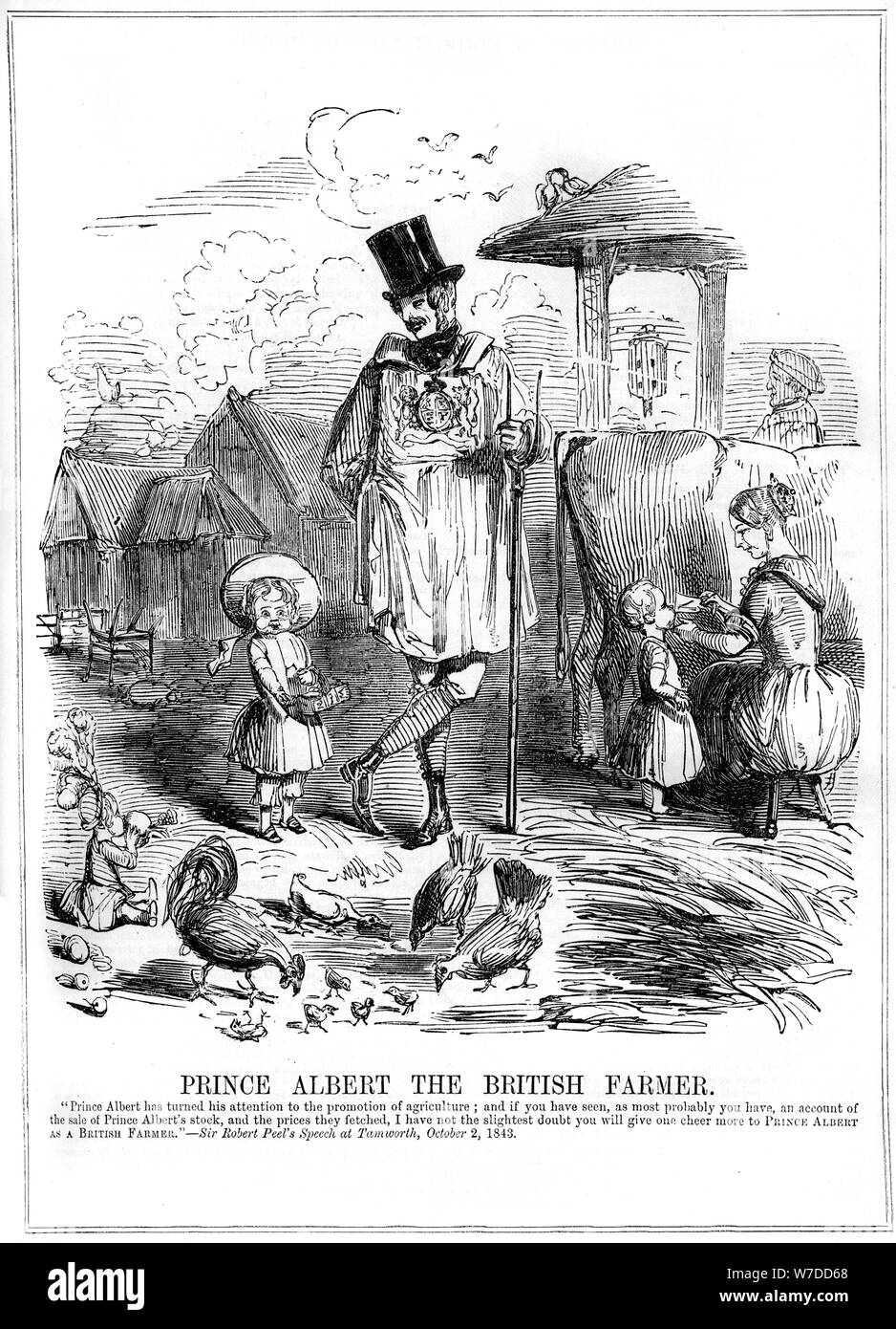 'Prince Albert der britische Landwirt", 1843. Artist: Unbekannt Stockfoto
