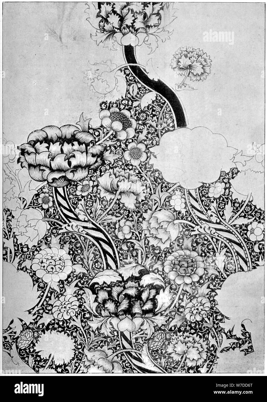 Die "Wandle' Muster gedruckt auf Baumwolle, 1884 (1934) Künstler: William Morris Stockfoto
