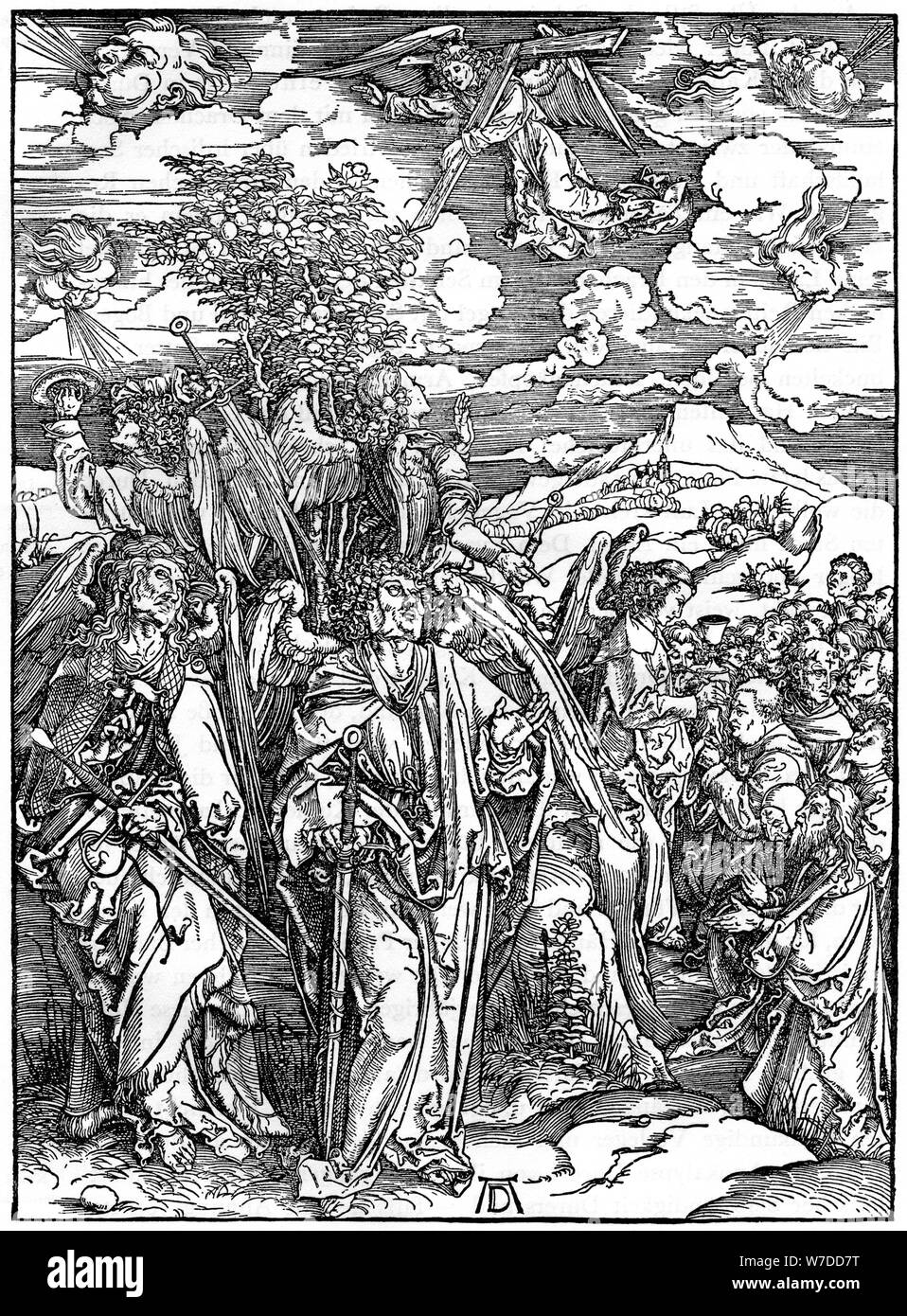 "Die vier Engel, die den Wind', 1498, (1936). Künstler: Albrecht Dürer Stockfoto