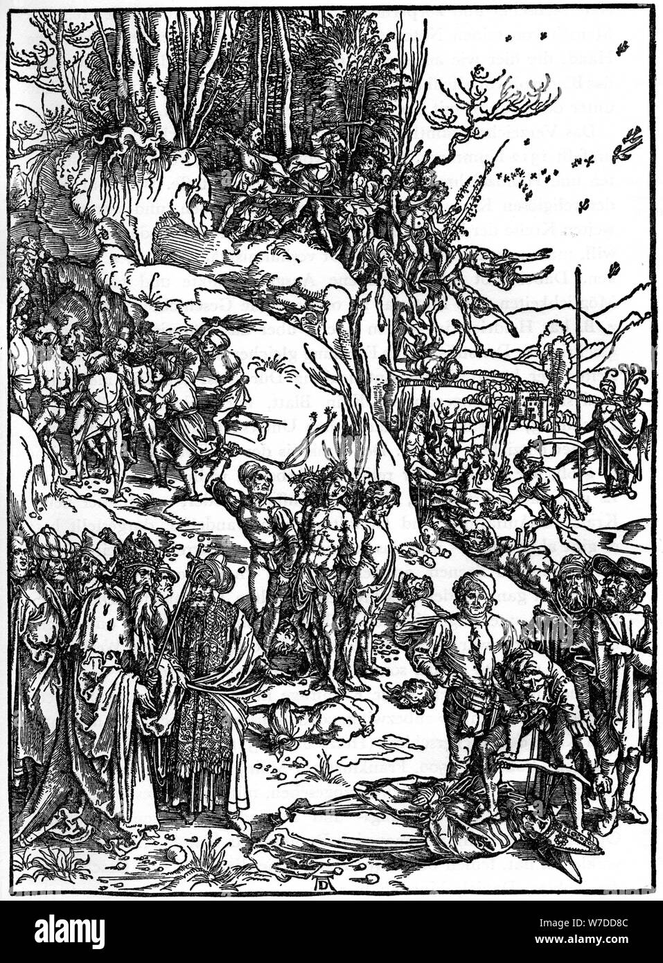 'Martyrdom der Zehn Tausend Christen auf dem Berg Ararat', 1495-1497, (1936). Künstler: Albrecht Dürer Stockfoto