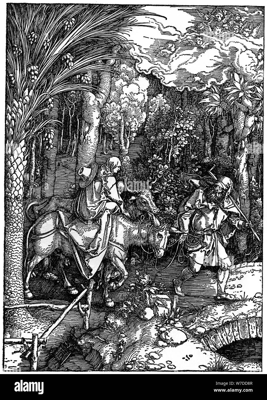 "Die Flucht nach Ägypten", 1502-1505, (1936). Künstler: Albrecht Dürer Stockfoto