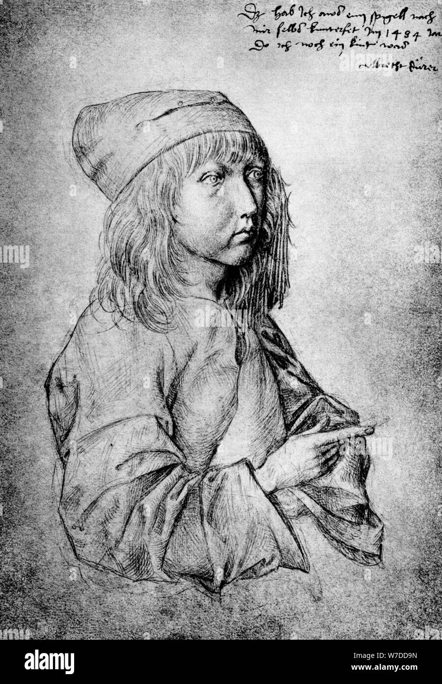 "Self Portrait im Alter von dreizehn Jahren", 1484, (1936). Künstler: Albrecht Dürer Stockfoto