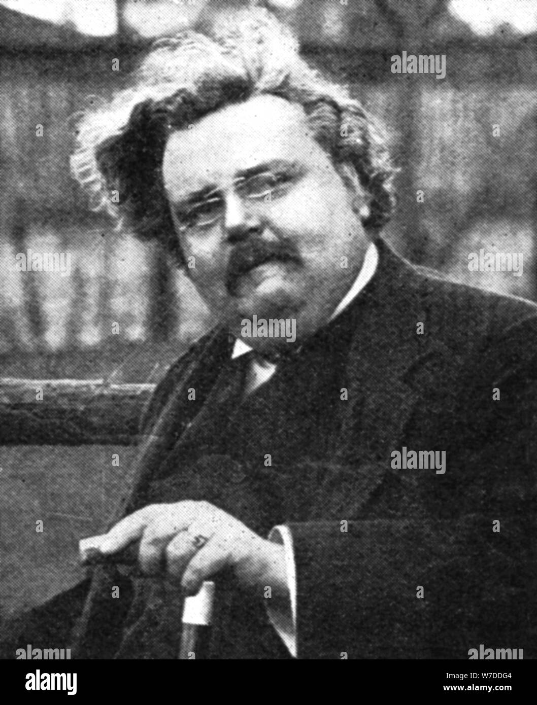 G.K. Chesterton (1874-1936), englischer Schriftsteller, Anfang des 20. Jahrhunderts. Artist: Unbekannt Stockfoto