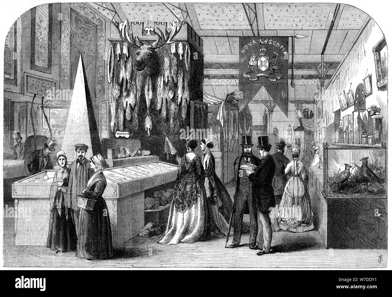 Die Nova Scotia Abschnitt der Pariser Weltausstellung 1867. Artist: Unbekannt Stockfoto
