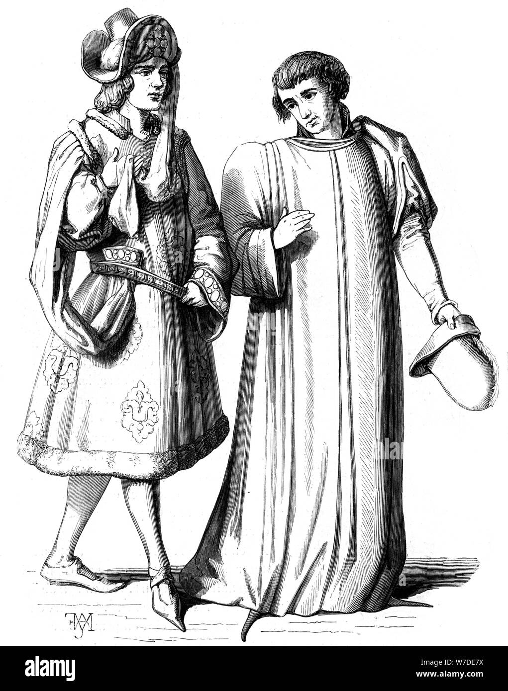 Ein junger Adeliger und von einem Mitglied der Bourgeoisie, 14