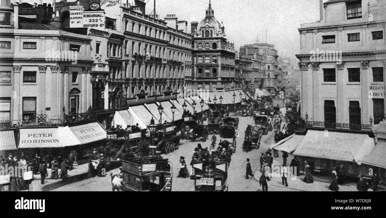 Regent Circus (Oxford Circus), London, 1880, (1926-1927). Artist: Unbekannt Stockfoto