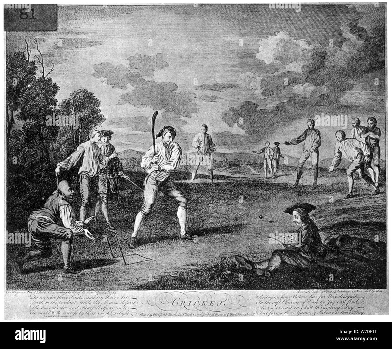 1743 Cricket (1912). Artist: Unbekannt Stockfoto