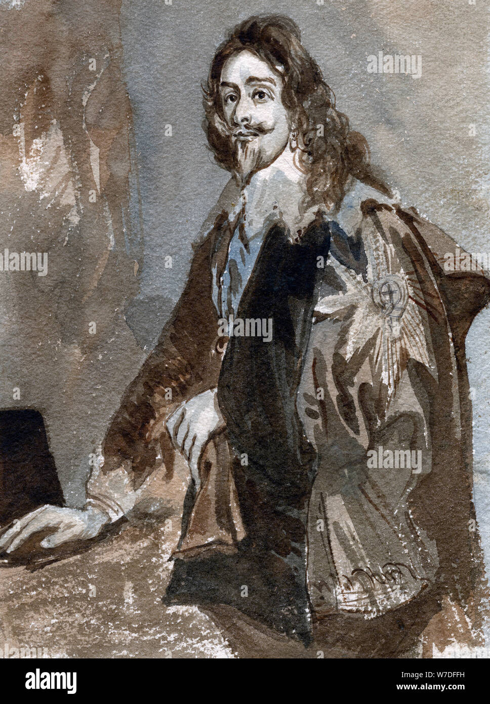 King Charles I (1600-1649), c 18. Artist: Unbekannt Stockfoto